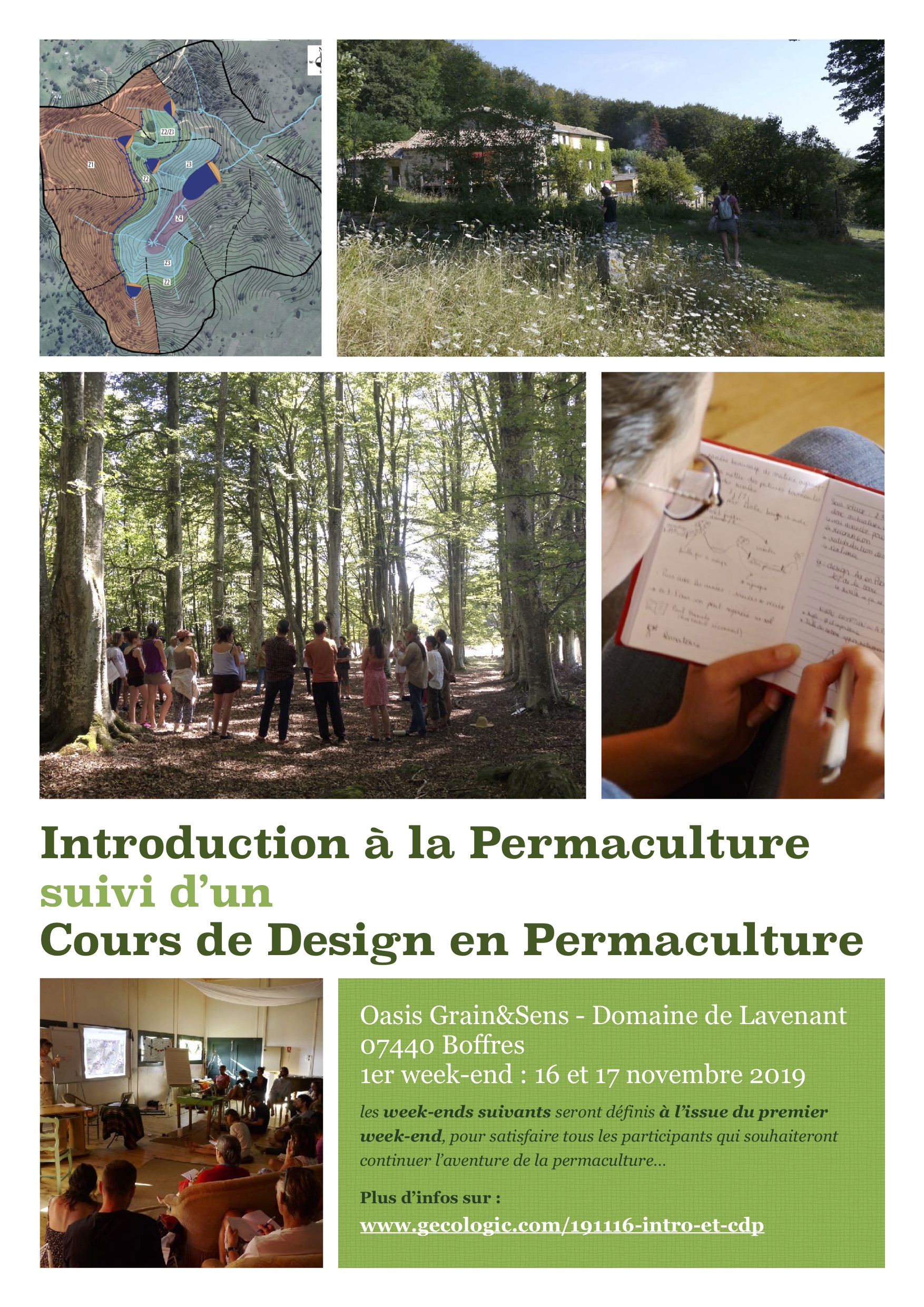 Introduction à la Permaculture suivie d’un Cours de Design en Permaculture